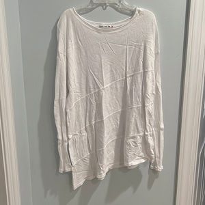 Women’s asymmetrical long sleeve t-shirt from Anthropologie.